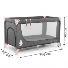 Дитячий манеж Kinderkraft Joy Pink